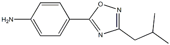 4-[3-(2-methylpropyl)-1,2,4-oxadiazol-5-yl]aniline Struktur