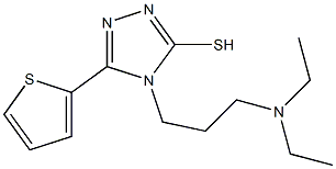 4-[3-(diethylamino)propyl]-5-(thiophen-2-yl)-4H-1,2,4-triazole-3-thiol Struktur