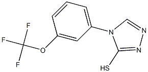 4-[3-(trifluoromethoxy)phenyl]-4H-1,2,4-triazole-3-thiol Struktur