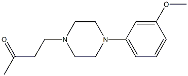 4-[4-(3-methoxyphenyl)piperazin-1-yl]butan-2-one Struktur