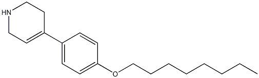 4-[4-(octyloxy)phenyl]-1,2,3,6-tetrahydropyridine Struktur