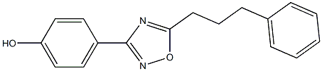 4-[5-(3-phenylpropyl)-1,2,4-oxadiazol-3-yl]phenol Struktur