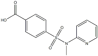 4-[methyl(pyridin-2-yl)sulfamoyl]benzoic acid Struktur