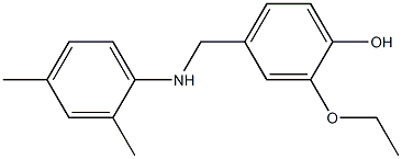 4-{[(2,4-dimethylphenyl)amino]methyl}-2-ethoxyphenol Struktur