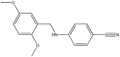 4-{[(2,5-dimethoxyphenyl)methyl]amino}benzonitrile Struktur