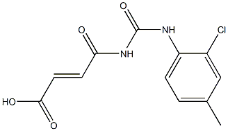 4-{[(2-chloro-4-methylphenyl)carbamoyl]amino}-4-oxobut-2-enoic acid Struktur