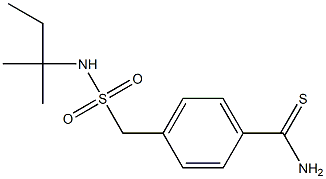 4-{[(2-methylbutan-2-yl)sulfamoyl]methyl}benzene-1-carbothioamide Struktur