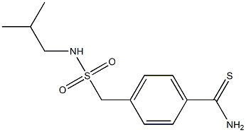 4-{[(2-methylpropyl)sulfamoyl]methyl}benzene-1-carbothioamide Struktur