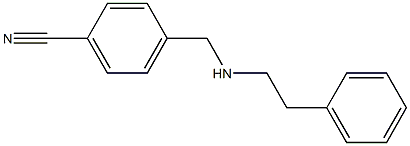 4-{[(2-phenylethyl)amino]methyl}benzonitrile Struktur