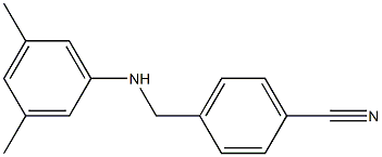 4-{[(3,5-dimethylphenyl)amino]methyl}benzonitrile Struktur