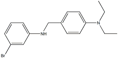 4-{[(3-bromophenyl)amino]methyl}-N,N-diethylaniline Struktur