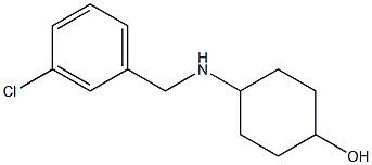 4-{[(3-chlorophenyl)methyl]amino}cyclohexan-1-ol Struktur