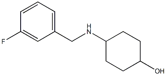 4-{[(3-fluorophenyl)methyl]amino}cyclohexan-1-ol Struktur