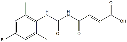 4-{[(4-bromo-2,6-dimethylphenyl)carbamoyl]amino}-4-oxobut-2-enoic acid Struktur