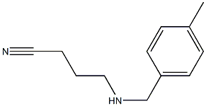 4-{[(4-methylphenyl)methyl]amino}butanenitrile Struktur