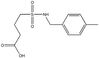 4-{[(4-methylphenyl)methyl]sulfamoyl}butanoic acid Struktur