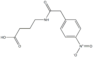 4-{[(4-nitrophenyl)acetyl]amino}butanoic acid Struktur