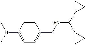 4-{[(dicyclopropylmethyl)amino]methyl}-N,N-dimethylaniline Struktur