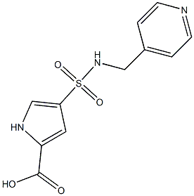 4-{[(pyridin-4-ylmethyl)amino]sulfonyl}-1H-pyrrole-2-carboxylic acid Struktur