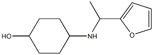 4-{[1-(furan-2-yl)ethyl]amino}cyclohexan-1-ol Struktur