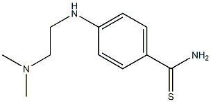 4-{[2-(dimethylamino)ethyl]amino}benzene-1-carbothioamide Struktur