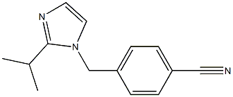 4-{[2-(propan-2-yl)-1H-imidazol-1-yl]methyl}benzonitrile Struktur