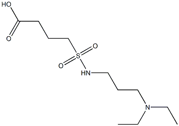 4-{[3-(diethylamino)propyl]sulfamoyl}butanoic acid Struktur