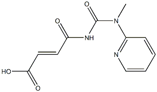 4-{[methyl(pyridin-2-yl)carbamoyl]amino}-4-oxobut-2-enoic acid Struktur