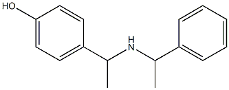 4-{1-[(1-phenylethyl)amino]ethyl}phenol Struktur