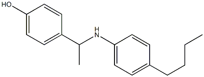 4-{1-[(4-butylphenyl)amino]ethyl}phenol Struktur