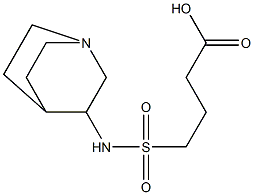 4-{1-azabicyclo[2.2.2]octan-3-ylsulfamoyl}butanoic acid Struktur