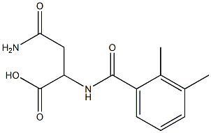 4-amino-2-[(2,3-dimethylbenzoyl)amino]-4-oxobutanoic acid Struktur