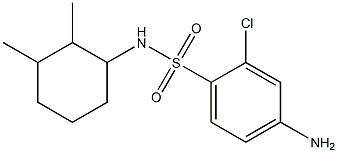 4-amino-2-chloro-N-(2,3-dimethylcyclohexyl)benzene-1-sulfonamide Struktur