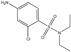 4-amino-2-chloro-N,N-diethylbenzene-1-sulfonamide Struktur