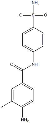 4-amino-3-methyl-N-(4-sulfamoylphenyl)benzamide Struktur