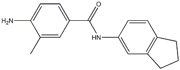 4-amino-N-(2,3-dihydro-1H-inden-5-yl)-3-methylbenzamide Struktur