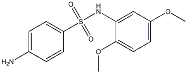 4-amino-N-(2,5-dimethoxyphenyl)benzene-1-sulfonamide Struktur