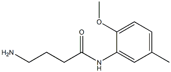 4-amino-N-(2-methoxy-5-methylphenyl)butanamide Struktur