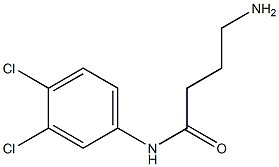 4-amino-N-(3,4-dichlorophenyl)butanamide Struktur