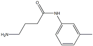 4-amino-N-(3-methylphenyl)butanamide Struktur