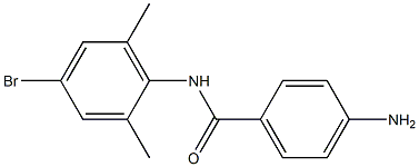 4-amino-N-(4-bromo-2,6-dimethylphenyl)benzamide Struktur