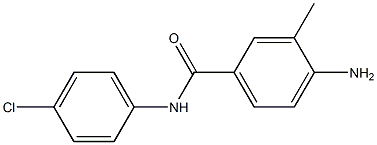 4-amino-N-(4-chlorophenyl)-3-methylbenzamide Struktur