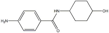 4-amino-N-(4-hydroxycyclohexyl)benzamide Struktur