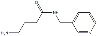 4-amino-N-(pyridin-3-ylmethyl)butanamide Struktur