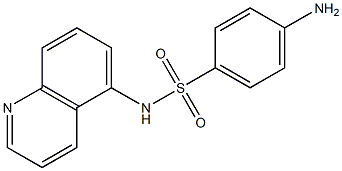 4-amino-N-(quinolin-5-yl)benzene-1-sulfonamide Struktur