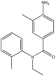 4-amino-N-ethyl-3-methyl-N-(2-methylphenyl)benzamide Struktur