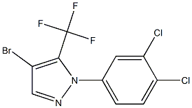 4-bromo-1-(3,4-dichlorophenyl)-5-(trifluoromethyl)-1H-pyrazole Struktur