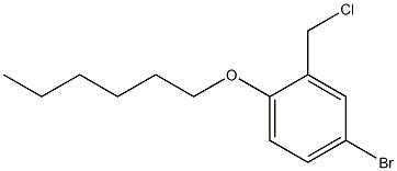 4-bromo-2-(chloromethyl)-1-(hexyloxy)benzene Struktur