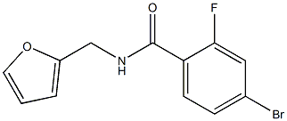 4-bromo-2-fluoro-N-(2-furylmethyl)benzamide Struktur