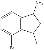 4-bromo-3-methyl-2,3-dihydro-1H-inden-1-amine Struktur